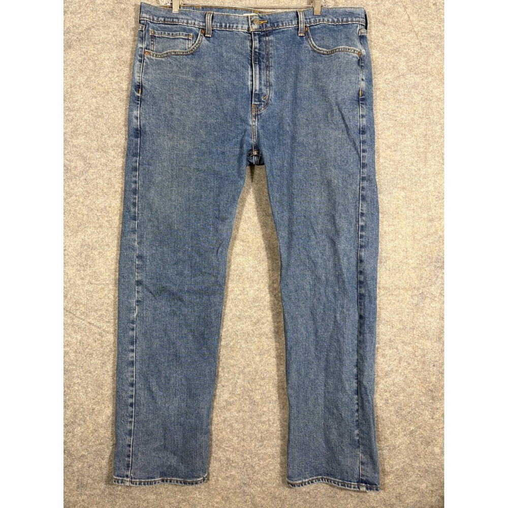 Levi Strauss Signature Men's Regular Fit Blue Wash Denim Jeans W42 L32